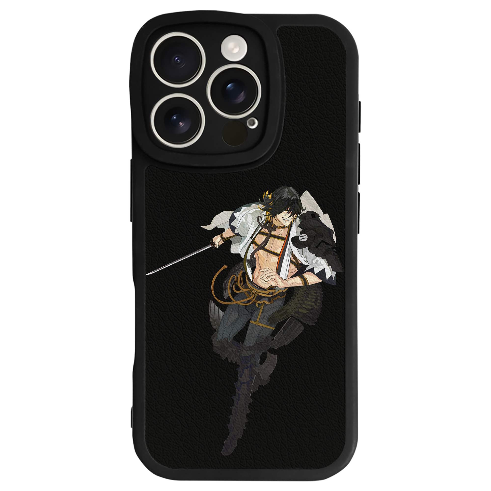 （画像用） 刀剣乱舞 Touken Ranbu 【iPhone 16シリーズ対応】シリコンスマホケース（レザー調） 材質：シリコン